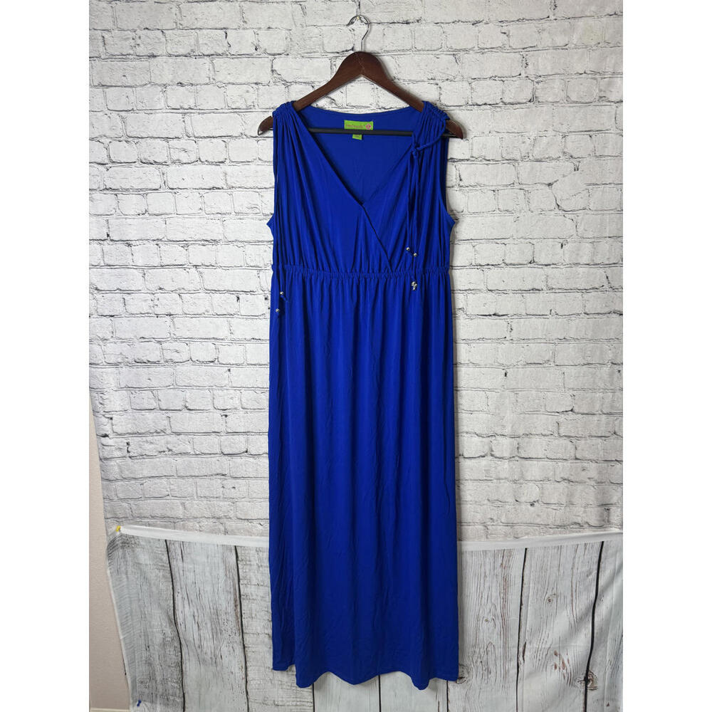 Island Republic Blue Women's Maxi Dress Size L